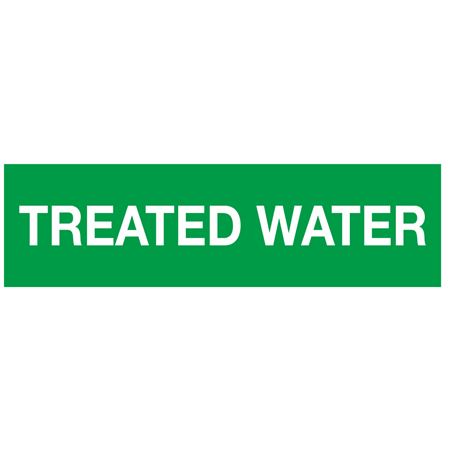 ANSI Pipe Marker - Treated Water - PK/10